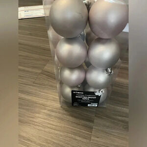 At Home holiday traditions shatter proof 16 piece Christmas tree ornaments